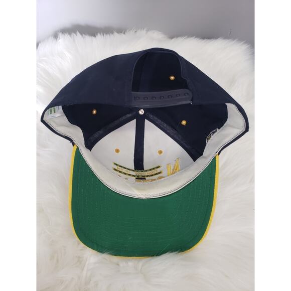 Vintage 90s Spellout Notre Dame Snapback Cap Hat Fighting Irish‎ Embroidered - Picture 6 of 9